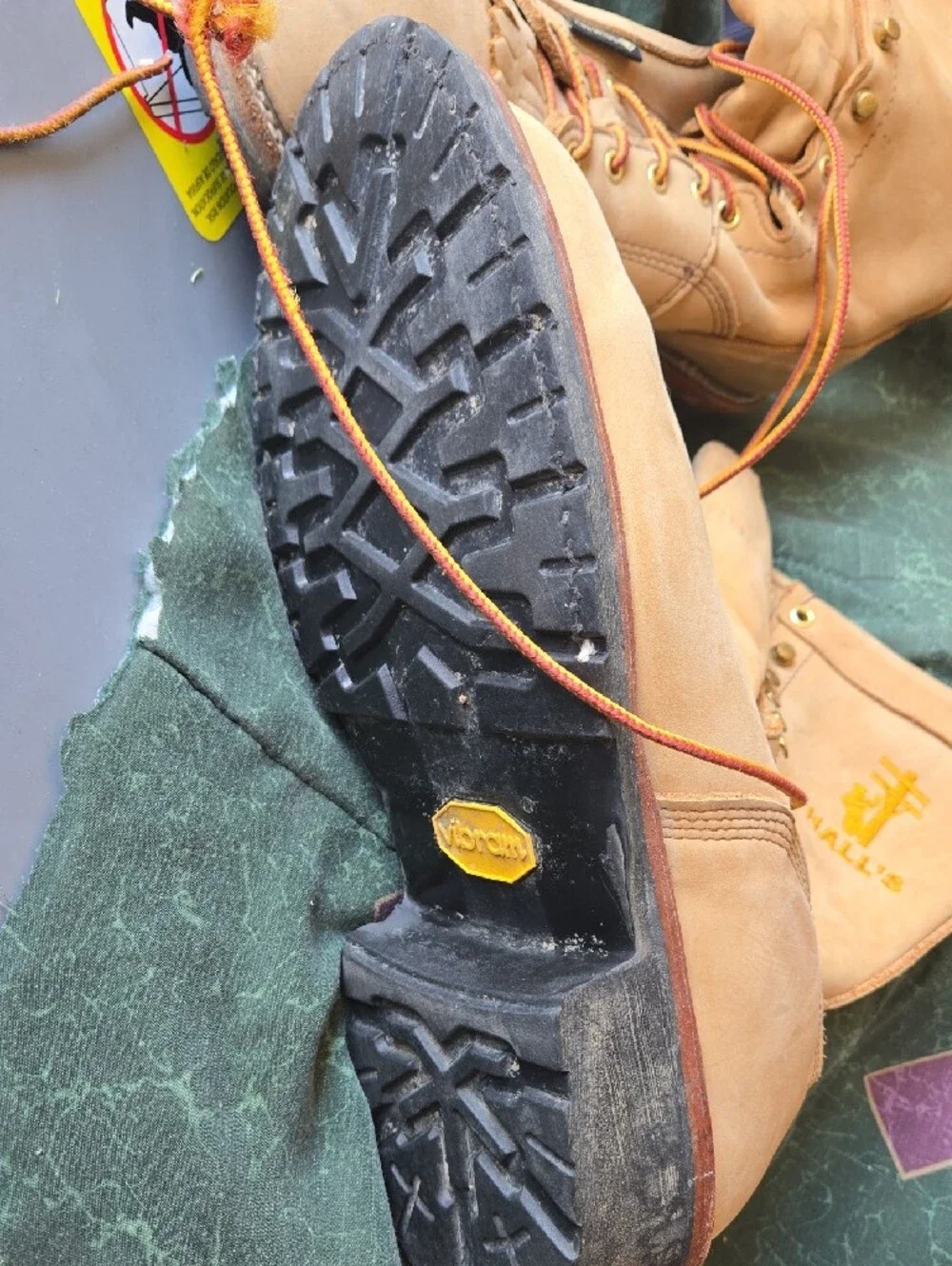Men's Tan Work Boots with GORE-TEX